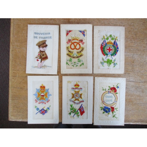 96 - Misc. coln. of loose mainly later cards but with embroidered cards (18) noted incl. the Border Regim... 