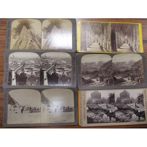 157 - Coln. of stereo cards with worldwide interest incl. many sets. 2 boxed sets of the South African war... 