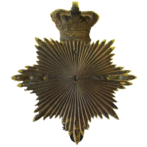 121 - Royal Marine Artillery Officer's rare gilt shako plate, circa 1855-66, crowned star with central lau... 