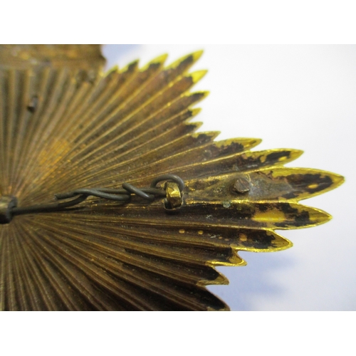 121 - Royal Marine Artillery Officer's rare gilt shako plate, circa 1855-66, crowned star with central lau... 