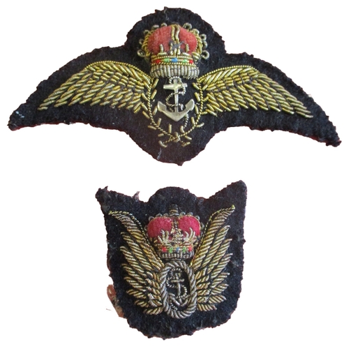 147 - Royal Marines collection mounted on 4 boards with:
1. Aircrew Wings (12) including bullion navy trai... 