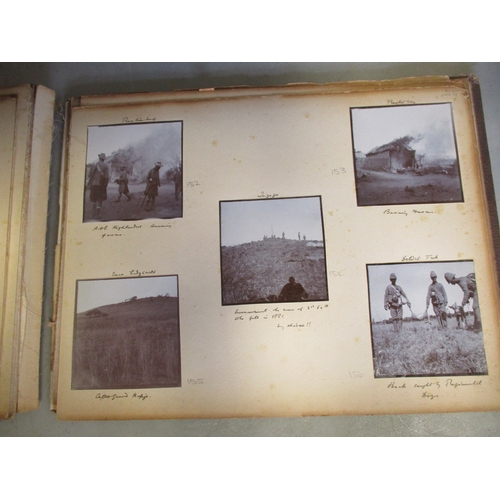 170 - Boer War and WW1 photo albums (2) of Colonel George Crossman C.M.G. D.S.O. West Yorkshire Regt. He s... 