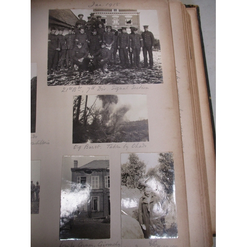 170 - Boer War and WW1 photo albums (2) of Colonel George Crossman C.M.G. D.S.O. West Yorkshire Regt. He s... 