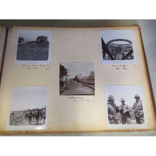 170 - Boer War and WW1 photo albums (2) of Colonel George Crossman C.M.G. D.S.O. West Yorkshire Regt. He s... 