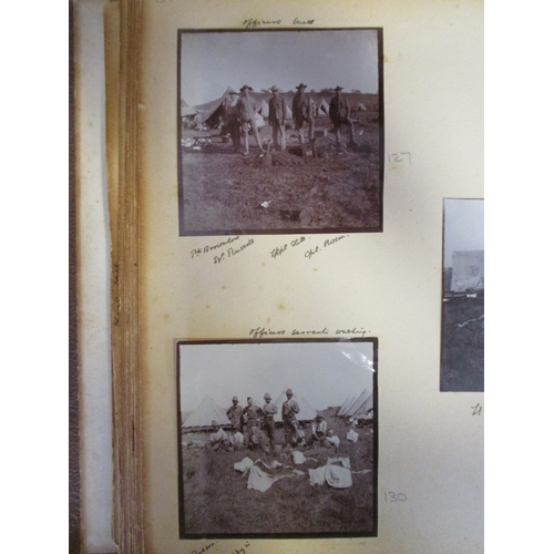 170 - Boer War and WW1 photo albums (2) of Colonel George Crossman C.M.G. D.S.O. West Yorkshire Regt. He s... 