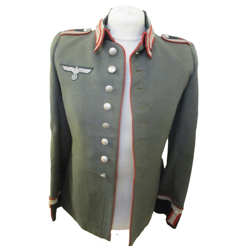 176 - Third Reich Artillery Unteroffizier's M35 Dress Tunic jacket, pebble buttons have 