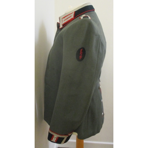 176 - Third Reich Artillery Unteroffizier's M35 Dress Tunic jacket, pebble buttons have 