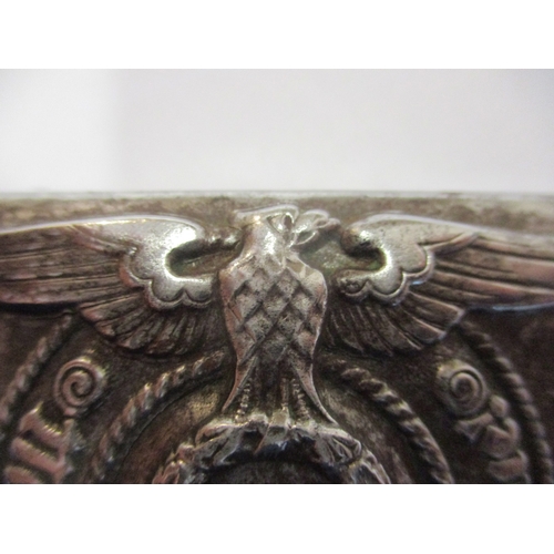 187 - Third Reich SS buckle and belt, rope behind eagle design, buckle without maker's mark, bent catch wi... 