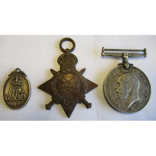 2 - Mixed range with:
1. 1911-12 Royal Visit to India Medal, missing ring.
2. 1914-15 Star to 11431 Pte ... 