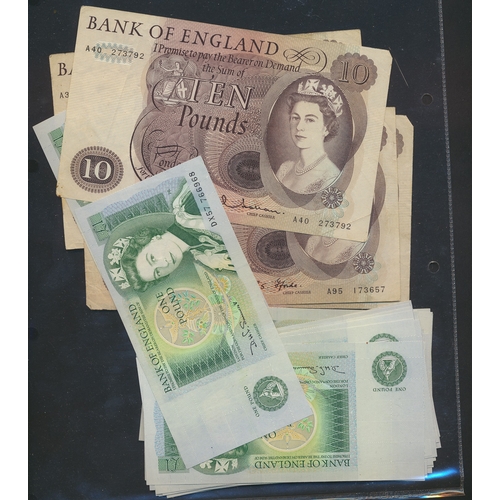 200 - O'Brien to Somerset collection of banknotes, generally very fine to extremely fine, includes £10 Hol... 