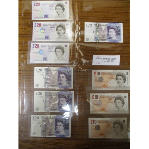 239 - J.B. Page. Collection including £20 1970 (3), £10 1971 (6), 1975 (1), £5 1971 (4) and £1 1970 (12), ... 