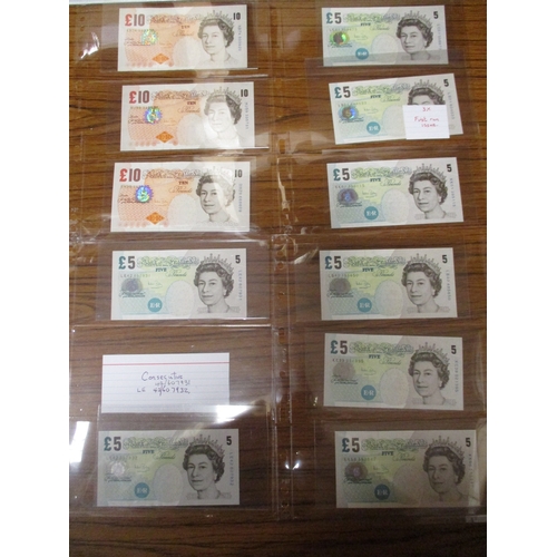 239 - J.B. Page. Collection including £20 1970 (3), £10 1971 (6), 1975 (1), £5 1971 (4) and £1 1970 (12), ... 