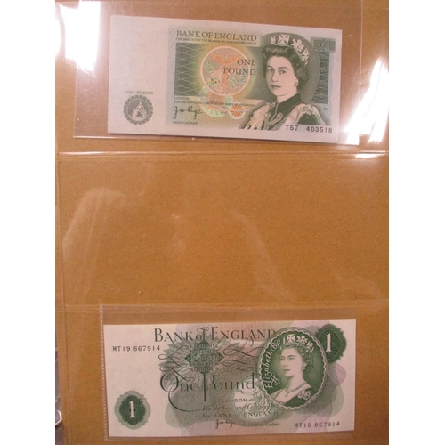 239 - J.B. Page. Collection including £20 1970 (3), £10 1971 (6), 1975 (1), £5 1971 (4) and £1 1970 (12), ... 