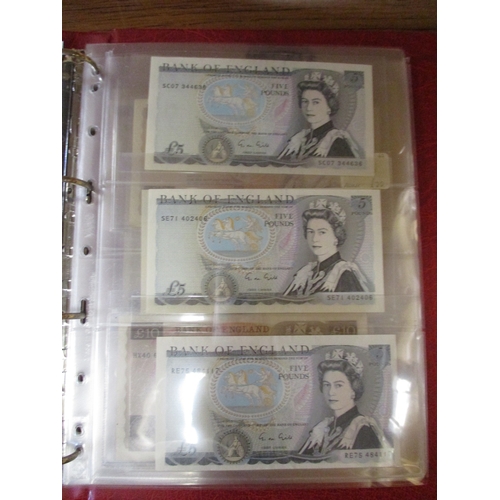 243 - D.H.F. Somerset. Collection including £50 A02, A17, £20 1981 E54, 1984 80A, 41H, £10 1980 W24, 63K, ... 