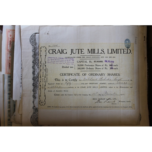 276 - Collection of various UK, European and USA stock and bond certificates, generally very fine or bette... 