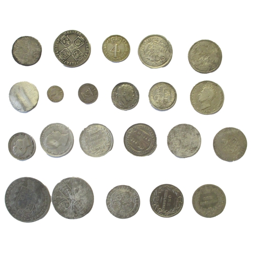 281 - Collection including half crowns 1697B, 1707E, 1816 large head, 1817 small head, 1820, 1834, 1837, t... 