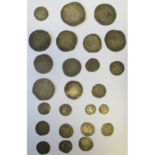 283 - Hammered collection generally fair to fine including half crown Charles I mm star, shilling James I ... 