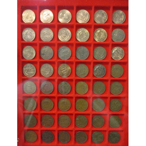 294 - KGIII-QEII collection including florins, shillings, sixpence, groat, threepence, penny, halfpenny, f... 