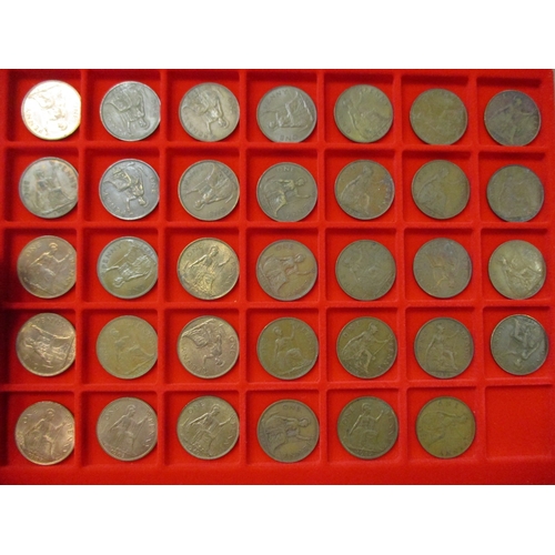 294 - KGIII-QEII collection including florins, shillings, sixpence, groat, threepence, penny, halfpenny, f... 