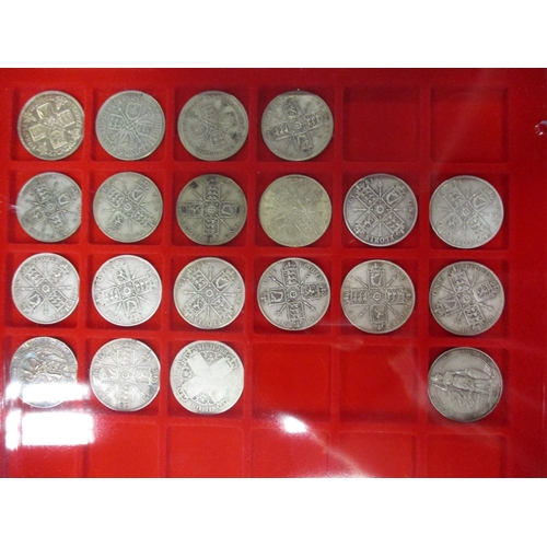 294 - KGIII-QEII collection including florins, shillings, sixpence, groat, threepence, penny, halfpenny, f... 