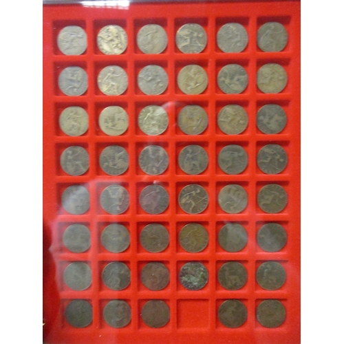 294 - KGIII-QEII collection including florins, shillings, sixpence, groat, threepence, penny, halfpenny, f... 