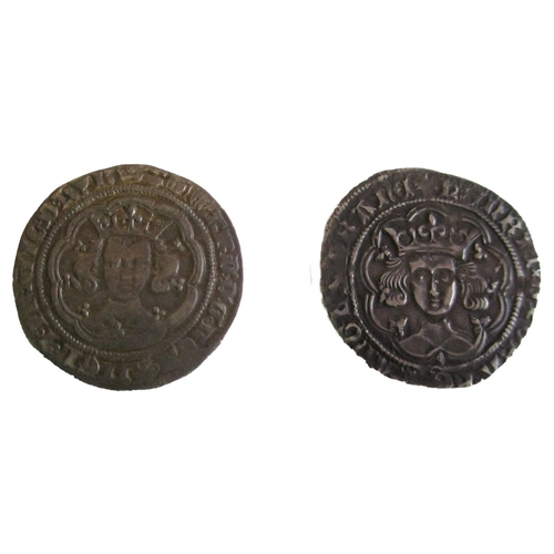 308 - Range including groats Edward (2) mintmarks crown and cross fleury, Henry VII (VS) Profile issue, no... 