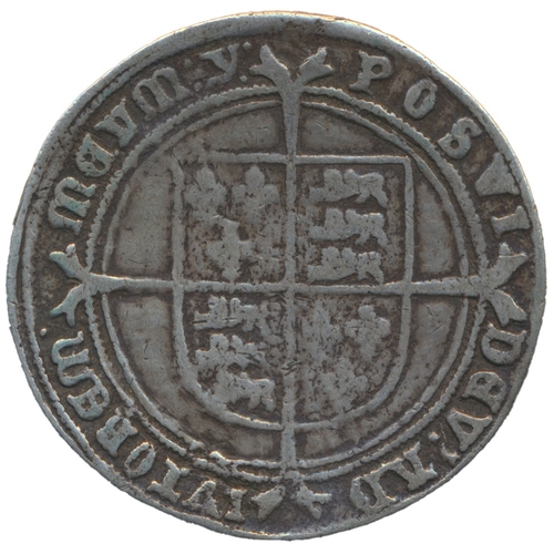 334 - Edward VI. Fine silver issue 1551 crown mintmark y, about fair. (S.2478) (See photo) (Y)