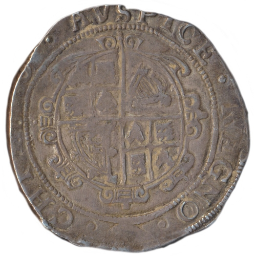 339 - Charles I. Tower under the King half crown, mintmarks obscured both sides, nearly fine. (See photo) ... 