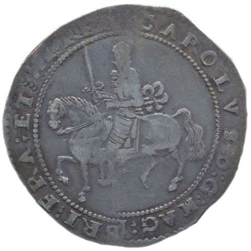 345 - Charles I. Exeter mint 1644 crown mintmark rose, good fine. (S.3058) (See photo) (Y)