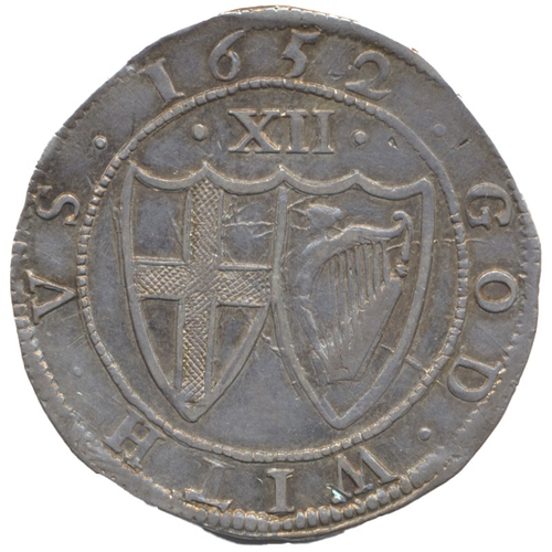 349 - Commonwealth. 1652 shilling mintmark sun, very fine. (See photo) (Y)