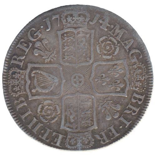 370 - 1714 half crown fine. (See photo) (Y)