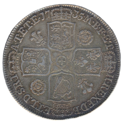 371 - 1735 half crown, OCTAVO, very fine. (See photo) (Y)