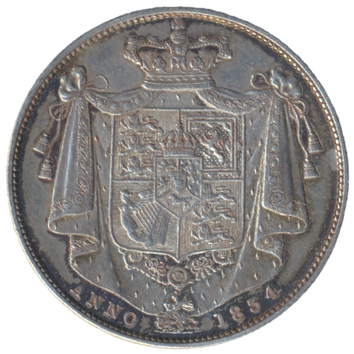 386 - 1834 half crown, ww in script, nearly extremely fine. (See photo) (Y)