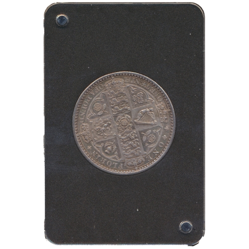 390 - 1849 florin, ww inside circle, extremely fine. (See photo) (Y)