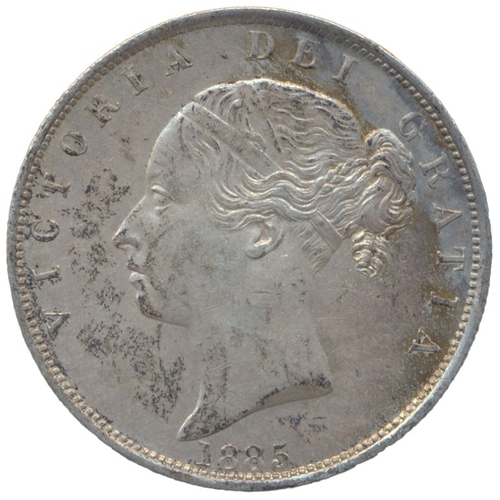 391 - 1885 half crown extremely fine. (See photo) (Y)