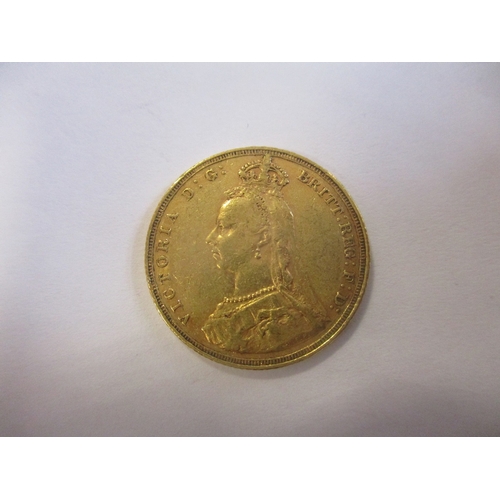 437 - Investment Gold lot - documents required. 1888M sovereign fine. (Y)