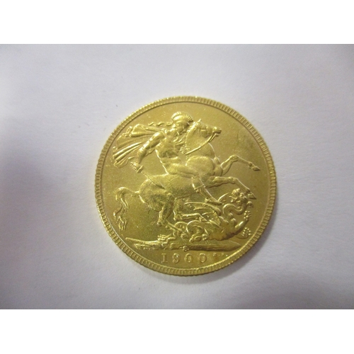 451 - Investment Gold lot - documents required. 1900S sovereign near very fine. (Y)