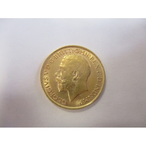 482 - Investment Gold lot - documents required. 1911 sovereign near very fine. (Y)