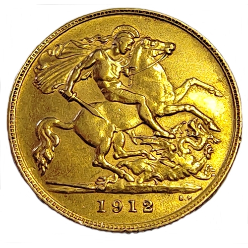 493 - Investment Gold Lot - documents required. 1912 half sovereign good fine plus accumulation of coins. ... 