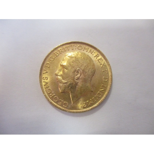 497 - Investment Gold lot - documents required. 1913 sovereign near very fine. (Y)