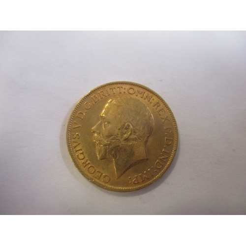 498 - Investment Gold lot - documents required. 1913 sovereign very fine. (Y)