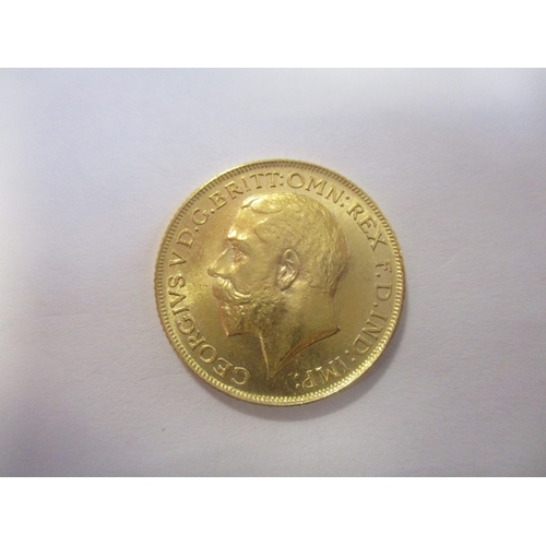 519 - Investment Gold lot - documents required. 1923P sovereign very fine. (Y)