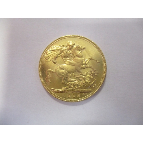 520 - Investment Gold lot - documents required. 1925 sovereign very fine. (Y)