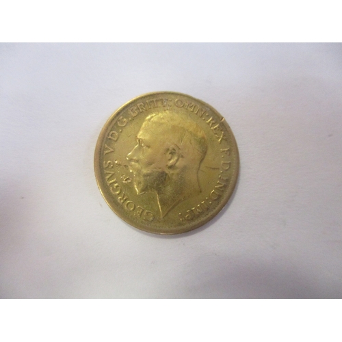 522 - Investment Gold lot - documents required. 1925SA half sovereign fine. (Y)