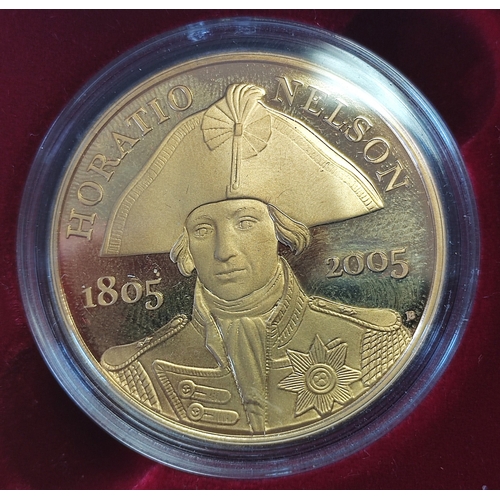 613 - Investment Gold Lot - documents required. 2005 £5 boxed proof FDC Horatio Nelson commemorative crown... 