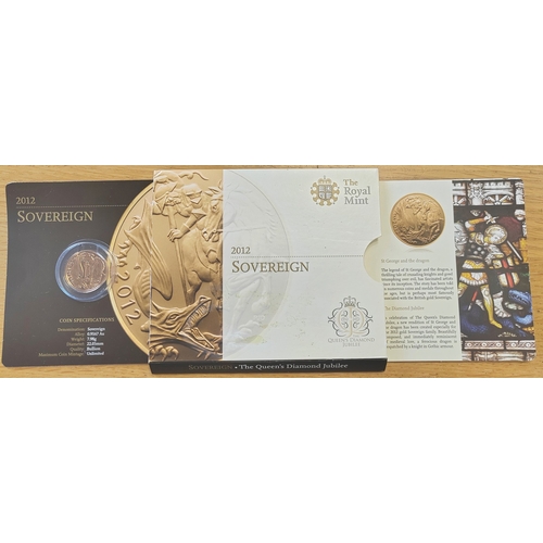 632 - Investment Gold Lot - documents required. 2012 sovereign The Queens Diamond Jubilee uncirculated on ... 