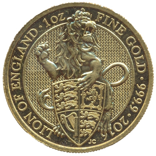 643 - Investment Gold lot - documents required. 2016 'Lion of England' uncirculated gold £100. (See photo)... 