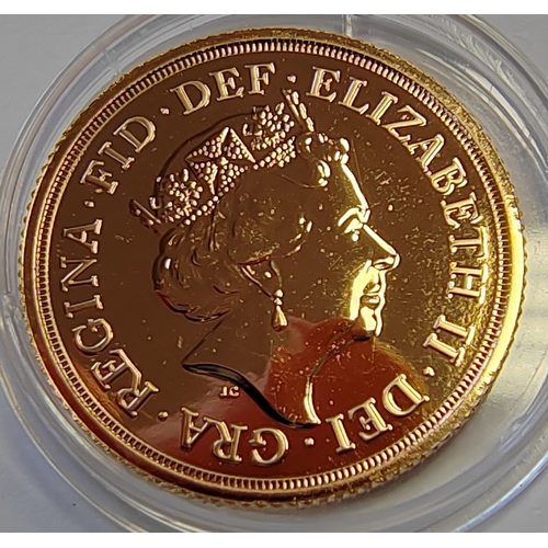 654 - Investment Gold Lot - documents required. 2017 sovereign uncirculated, encapsulated. (Y)