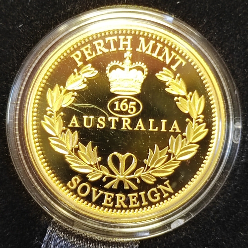 689 - Investment Gold Lot - documents required. Australia. 2020 sovereign boxed proof FDC. (Y)