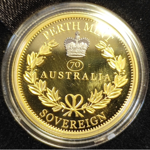 691 - Investment Gold Lot - documents required. Australia. 2022 sovereign boxed proof FDC. (Y)